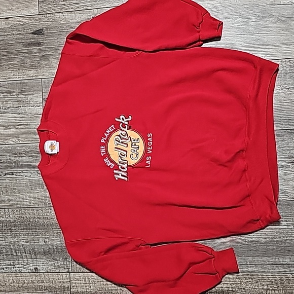 Jerzees Vintage Hard Rock Cafe Las Vegas Pullover Sweater - Picture 1 of 9